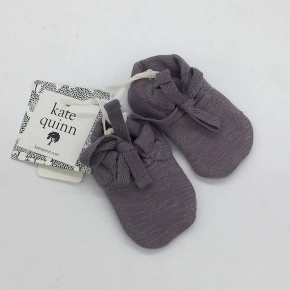 NWT Kate Quinn 3-6M Purple Booties - Picture 1 of 4